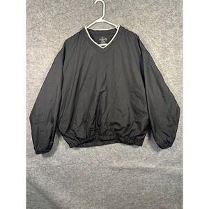 Champions Tour Mens XL Pullover Windbreaker‎ Golf Lightweight Jacket Black